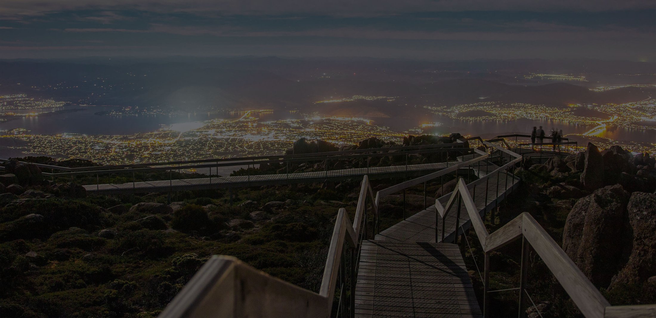 Hobart panorama at night