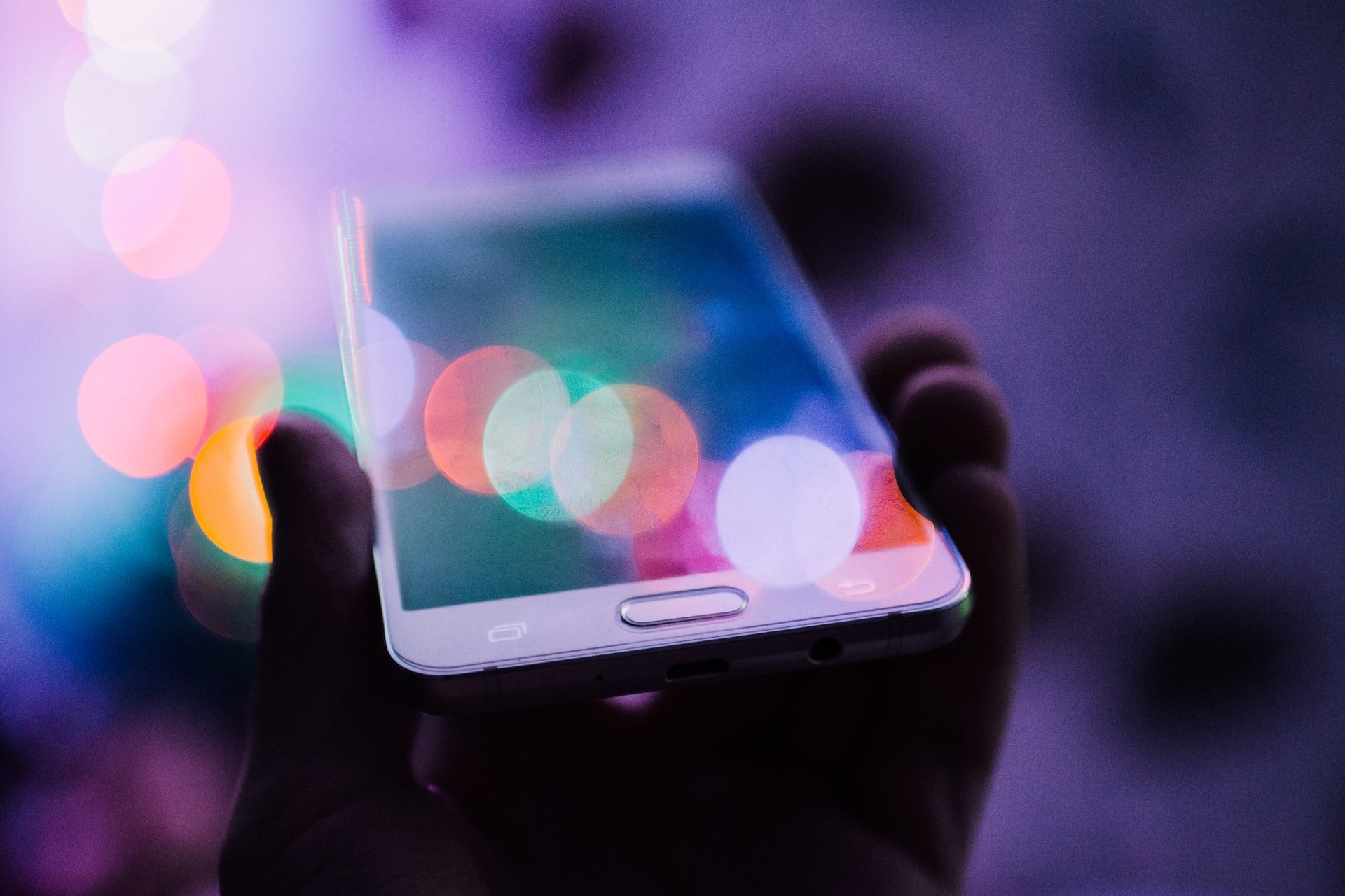 Colourful smartphone